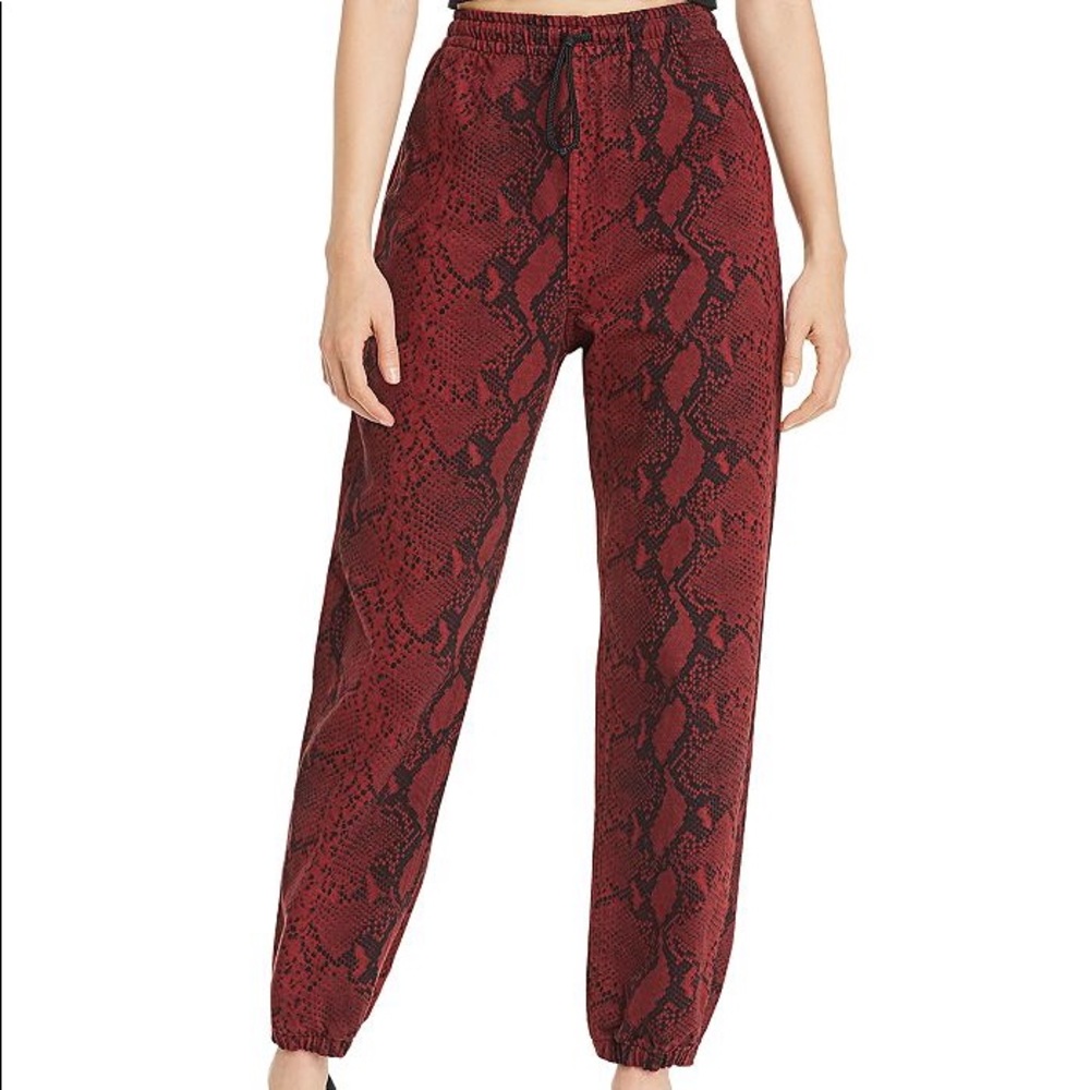 Alexander Wang Diamond Snake Denim Jogger